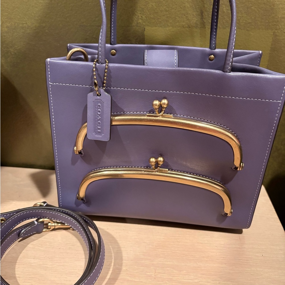 Coach Cashin Carry Tote 22 With Double Kisslock